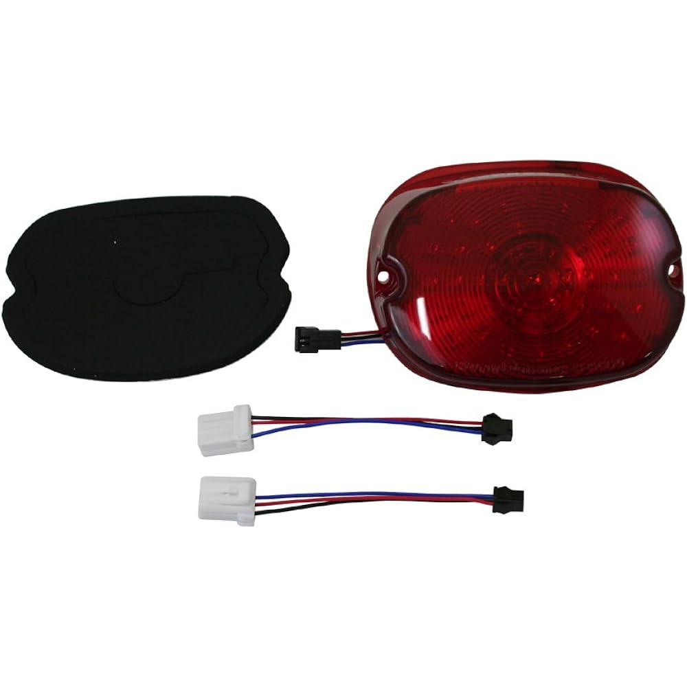 POSH Low Height LED Tail Light (Type 2) Harley Dyna Glide ('00-'09) and Others Red 880255