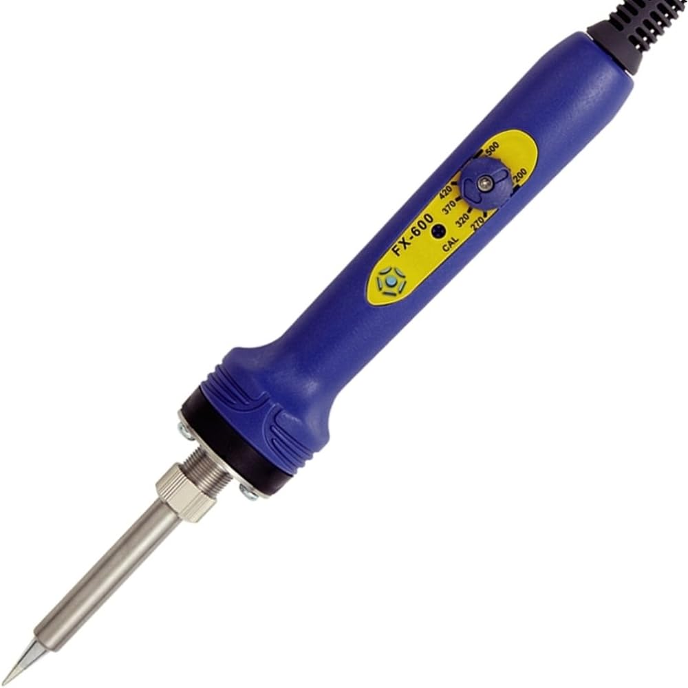 HAKKO Dial Temperature Control Soldering Iron 2-Pole Grounding Plug FX600-01