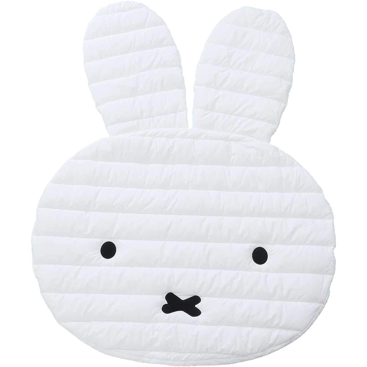 Nishikawa 1585-50103 Miffy Okao-shaped contact mat, white, soft, non-slip, hand washable