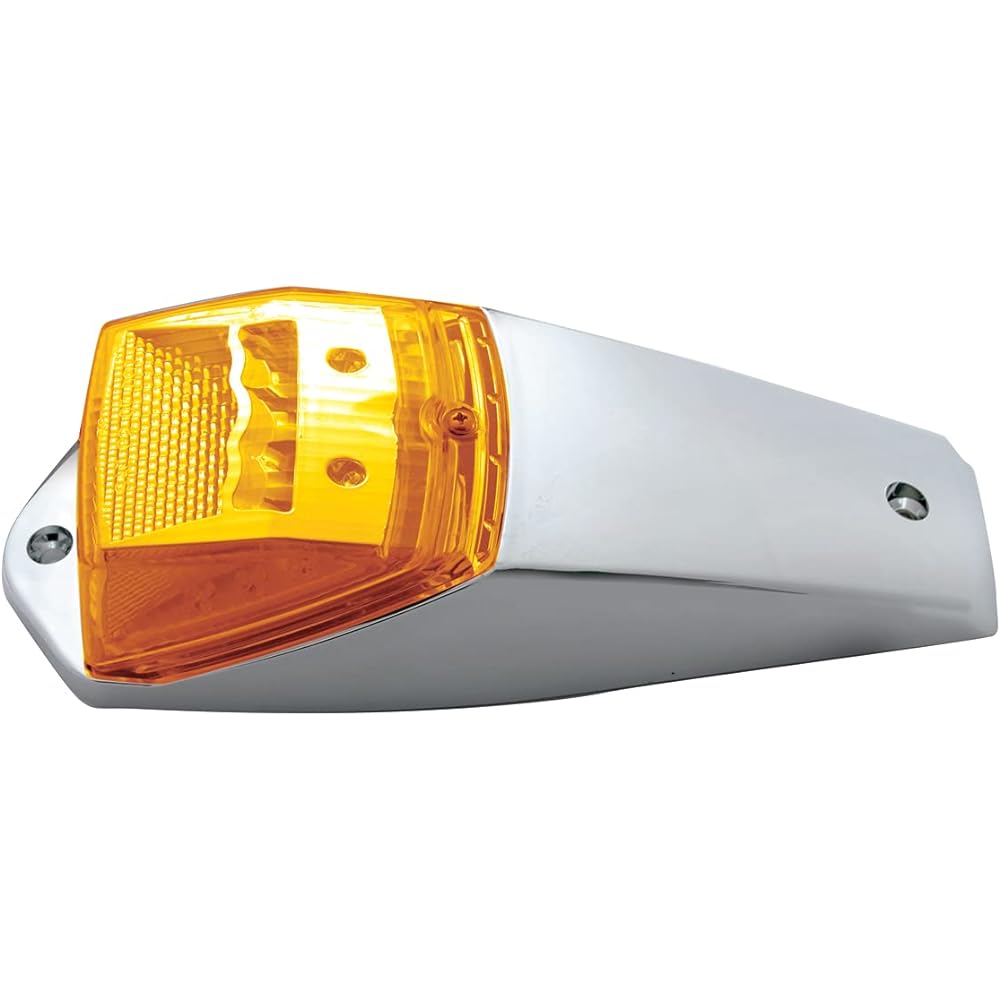 UNITED PACIFIC 39529 17 Reflector Square Card Light Kit LED / Amber Lens