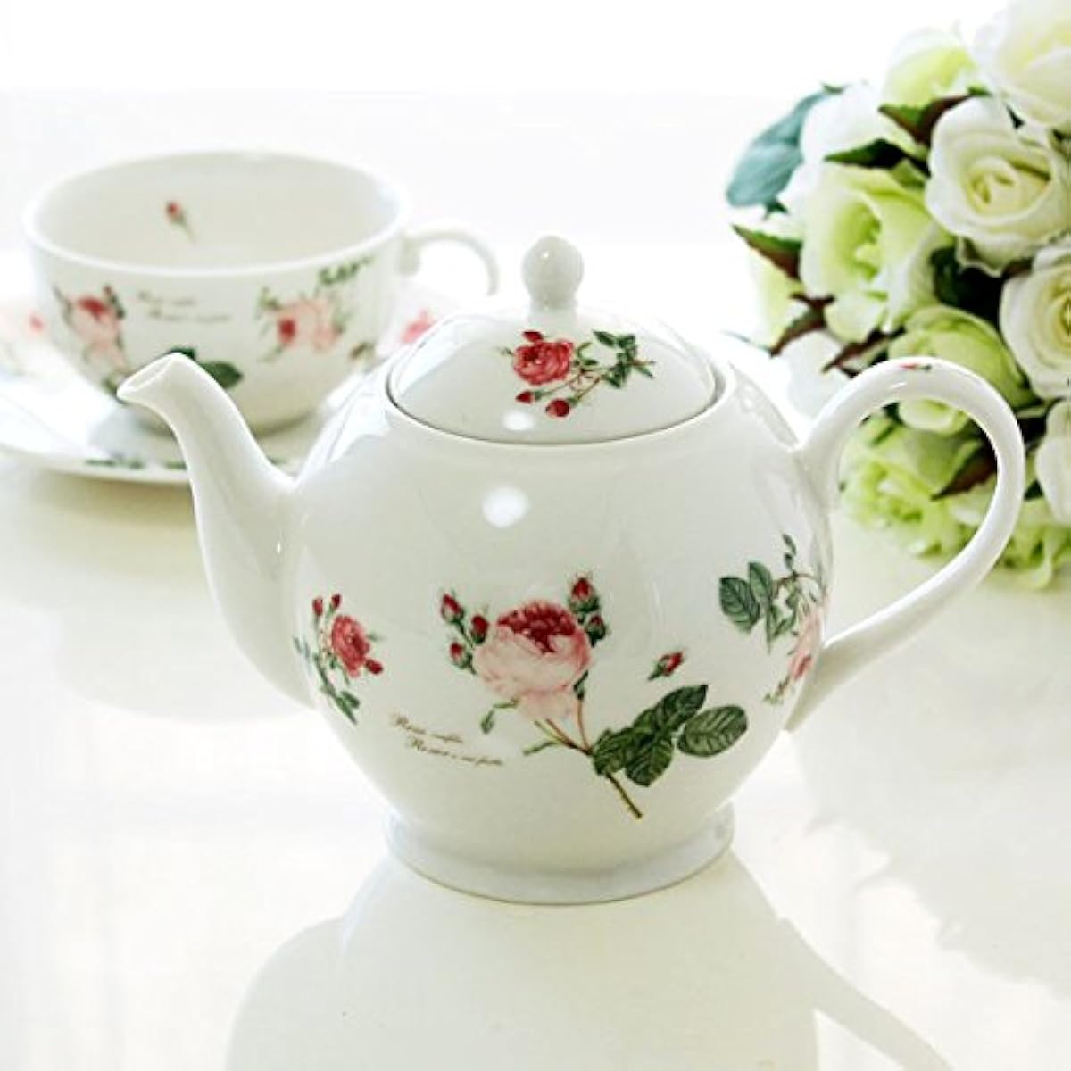 Teapot Redoute Rose Made in Japan