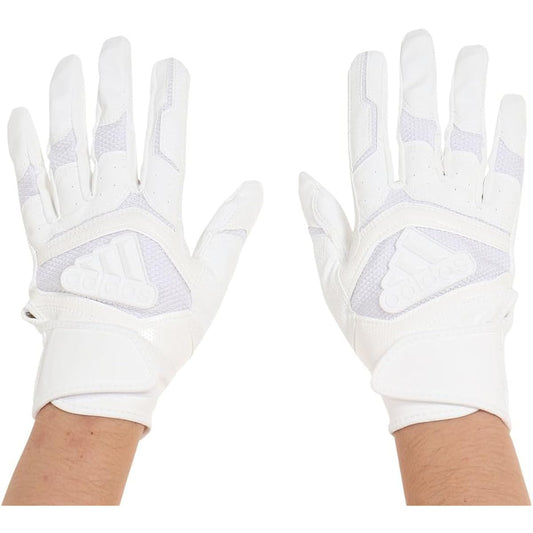 Adidas Batting Gloves for Two Hands Baseball BASIC LBG401-1100 (White/LL/Men's)