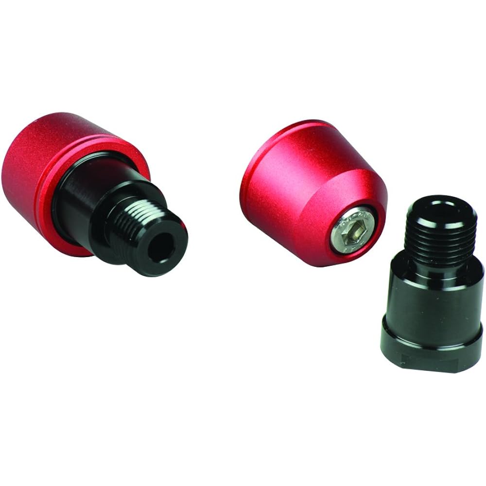 POSH Motorcycle Supplies Handlebar End Solid Bar End Yamaha Genuine Handle M16 Type MT-09 | MT-07 etc. Matte Red 031089-22-10 Bar End Cap