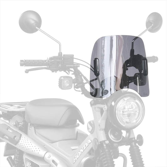 Asahi Windshield (AF ASAHI) Middle Screen Polycarbonate Resin/Made in Japan CT125 Hunter Cub (2BJ-JA55/'20-) Smoke CT-08B