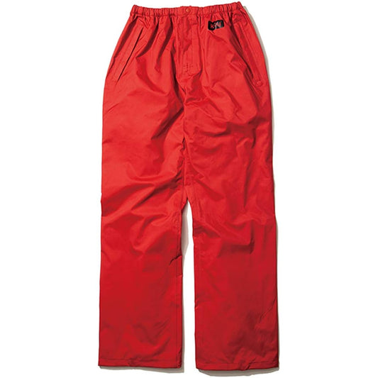 KiU Waterproof Pants, Heavy Rain Compatible, 2WAY Stretch Rain Pants, Mighty Red, L, Moisture Breathable, Durable, Stretchy K183L-916