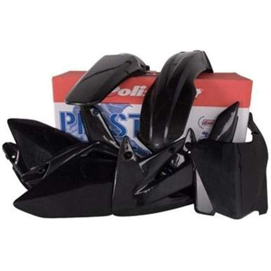 POLISPORT Plastic Kit Black Honda CR125R CR250R 02-07