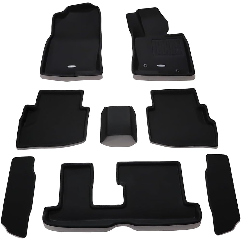 Clazzio Floor Mat 3D Type Set for 1 CX-8 H29/12~7 Seater Car NEW Rubber Type Black EZ-7041 [5EEZC7041K]