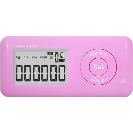 DRETEC Pedometer Kisiri Walker 3D Sensor Calories Burned Display