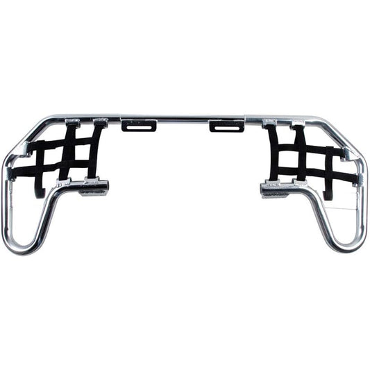 Tusk Comp Series Nerf Bar Silver with Black Belt - Fits: Yamaha Blaster 200 1988-2006