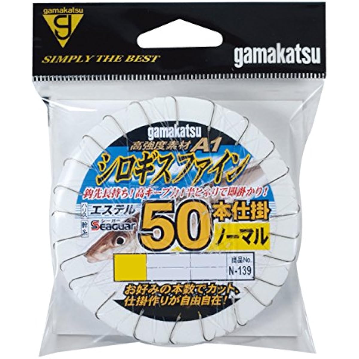 Gamakatsu Shirogis Fine 50 Pieces N139 No. 6-Harris 1. 45705-6-1-07