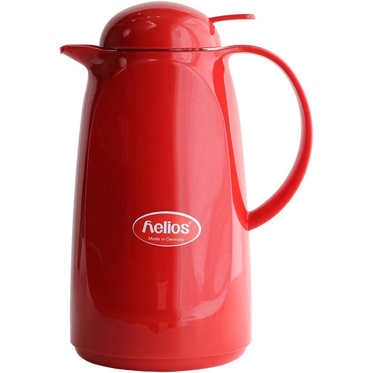 helios Helios Relax Push Glass Tabletop Thermos 1L (Red)