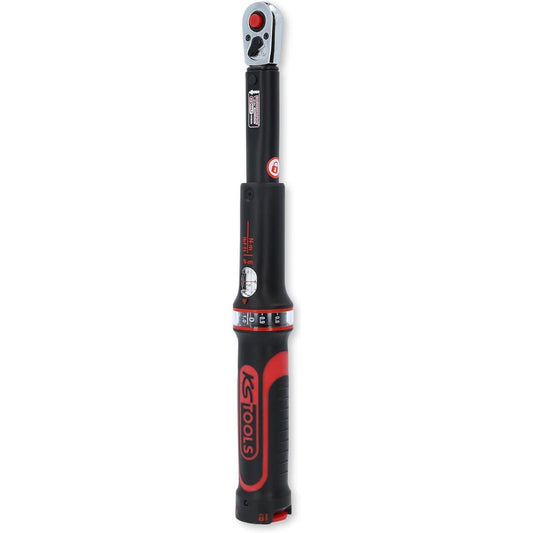 KS TOOLS 1/4" ERGOTORQUEprecision torque wrench with reversible ratchet head 1-25Nm 516.1512