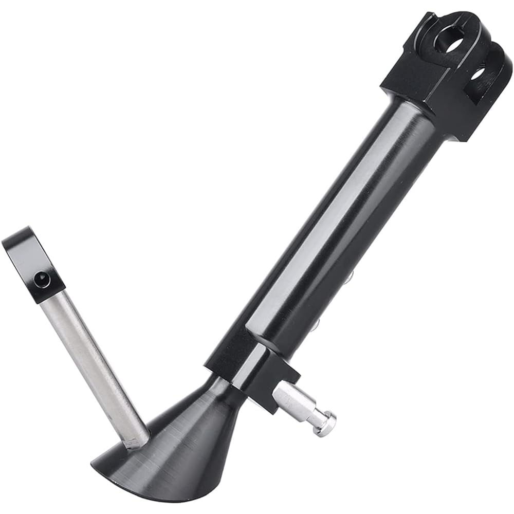 Vmax Aluminum CNC 3-level adjustable side stand for V-max 1200 Black anodized