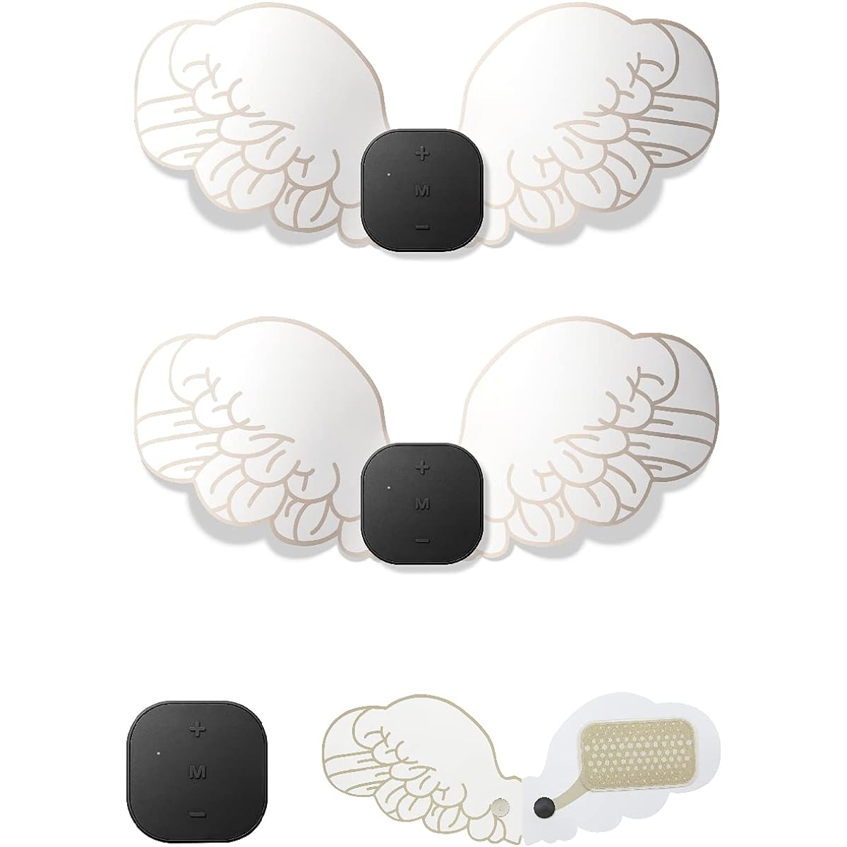 EMS MYTREX Angel EMS Just Paste Body Makeup Stomach Abdominal Muscle Machine Abs Pad Six Pack Pelvis Upper Arm Thigh Exercise Sports Fitness Abdominal Belt Goods Replacement Pad MYTREX Angel