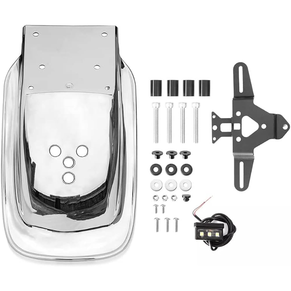 Z900RS plated rear fender Z1 type with LED license plate light