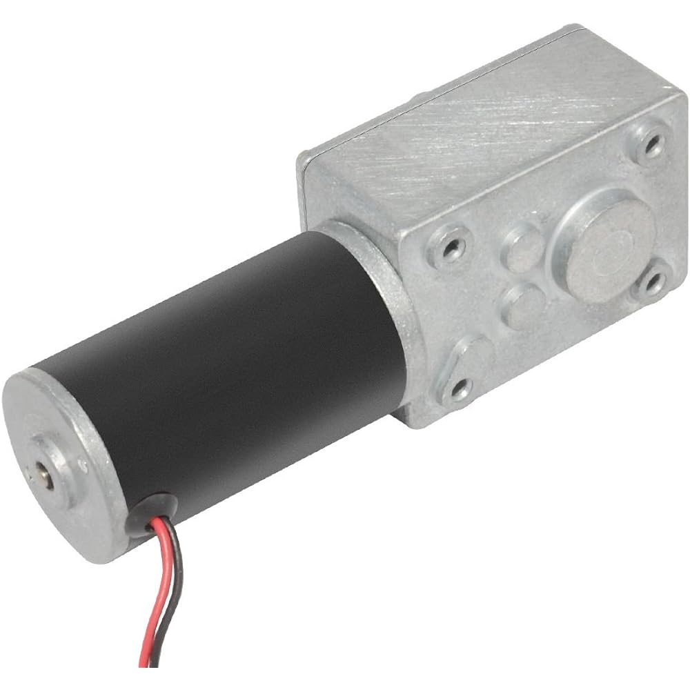 AOBBMOK DC 24 Bolt Low 10 RPM Turbo Warm Gear Motor High Tor Quar Bin Redther 8mm Shaft