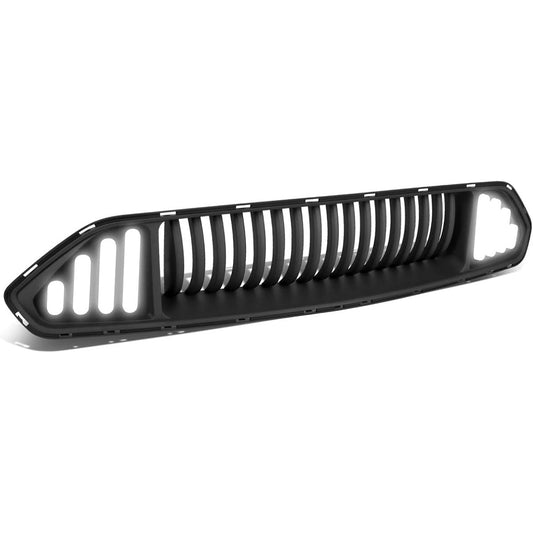 LED DRL Vertical Fence Styling Front Anopper Banper Grill replacement Ford Mustang Base Eco Boost GT 18-20