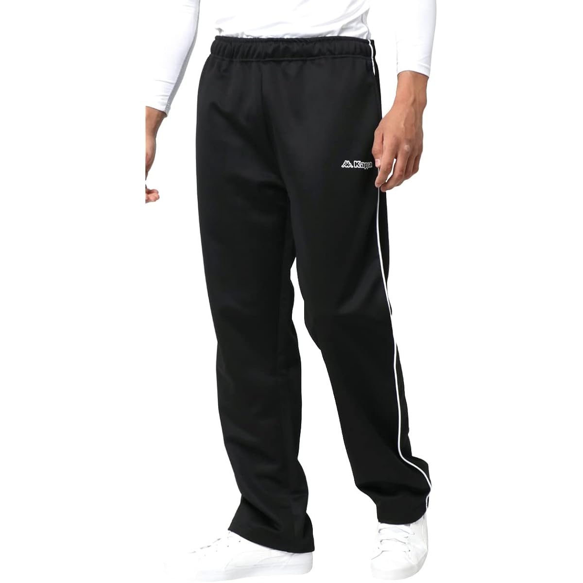 [Kappa] Jersey Men's Pants Bottom Side Piping DRY Room Wear