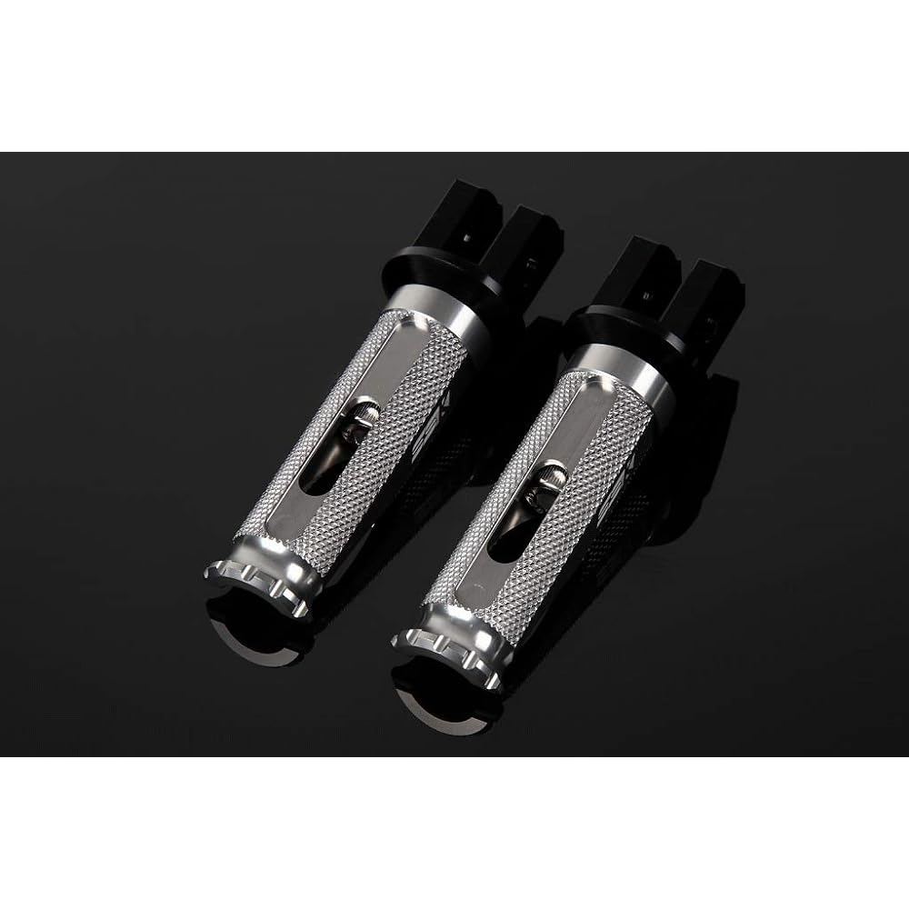 SSK Machined Aluminum Step Racing Type for Riders Mounting Part Color: Black Step Bar Color: Titanium KAWASAKI Z125 PRO 2016-2017 NINJA250 2013-2017 Z250 2013-2014