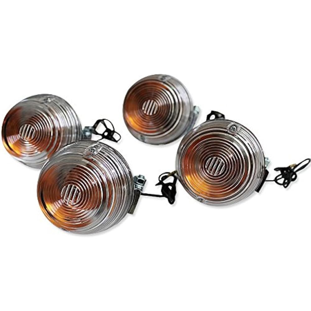 CB400F/CB750Four Clear Turn Signal Front, Rear, Left and Right Set of 4 20-1310W-4