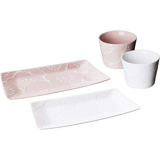 Nishikai Pottery Hasami Ware Hafuri Morning Pair 52859 150ml