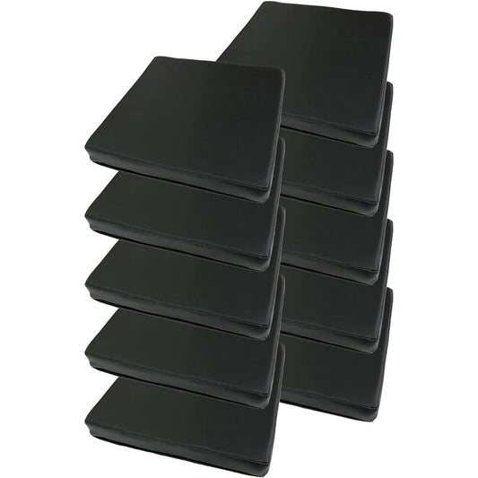 Kinku Leather Cushion Low Resilience High Resilience Cushion Column 40x40x5 (10, Black)