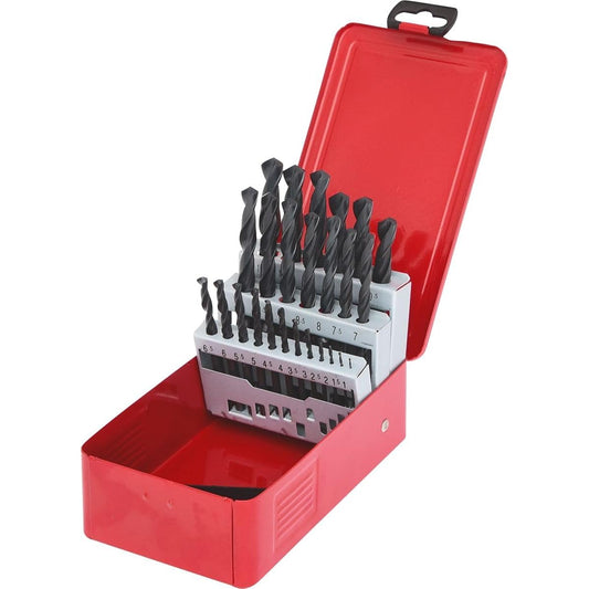 KS TOOLS HSS-R Twist drill set in metal case 25 pcs 1-13mm 330.1613