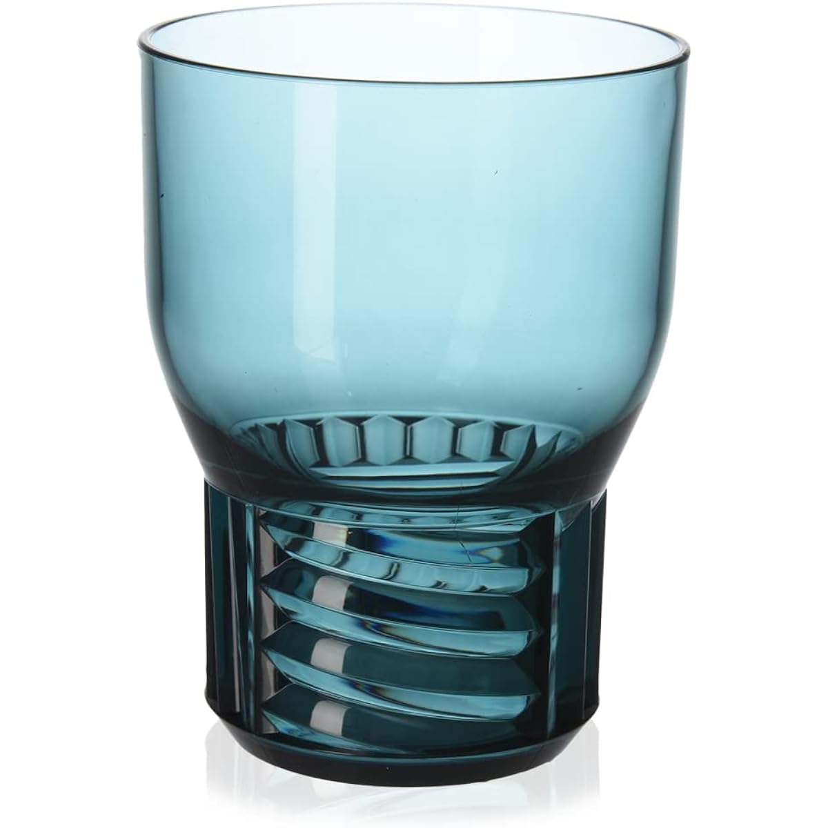 Kartell Wine Glass Smoke φ8.5/H11cm Trama Link Wine Glass Set SFAC-K1514-AZ-4S 4 Pieces Set of 4 [Genuine Domestic Distributor]