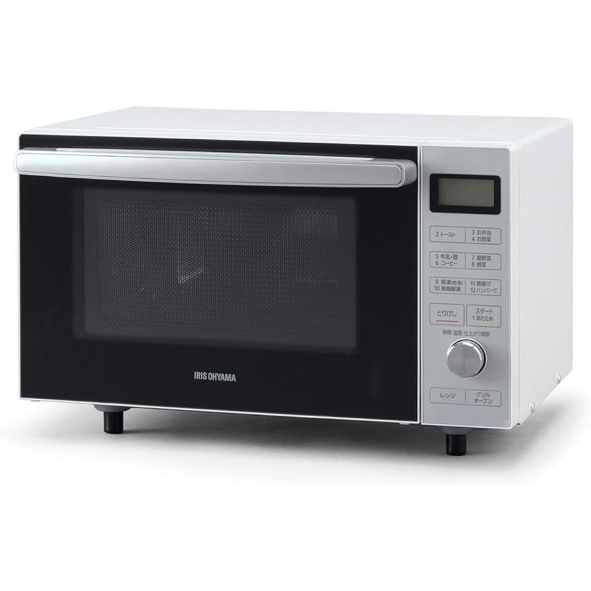 Iris Ohyama Superheated Steam Microwave Oven, Steam Cooking, 18L, Cup Type, Flat Table, Hertz-Free, Available Nationwide, Range ~600W, Oven ~200℃, Grill 930W, Fermentation Function, 11 Automatic Menus, Toast, 3 Output Levels, 1 Year Manufacturer's Warran