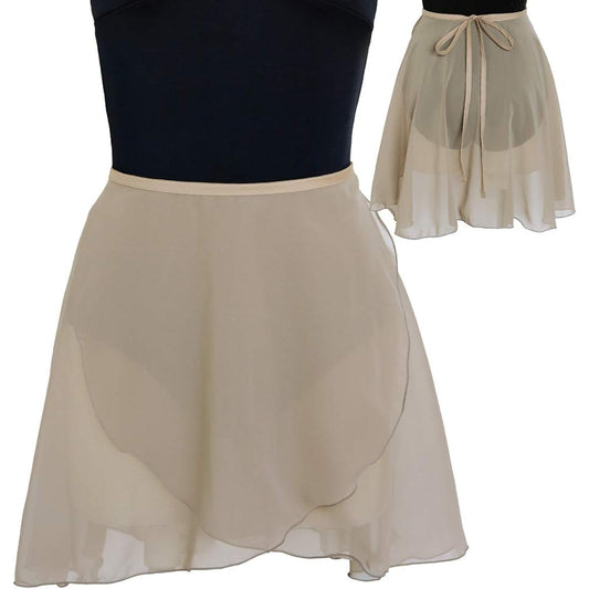 Ballet Skirt Adult Junior [Special Color/Mocha Gray/Wrap Skirt] Ribbon String String Made in Japan Chiffon Skirt Ballet Supplies Dance Skirt Wrap Skirt