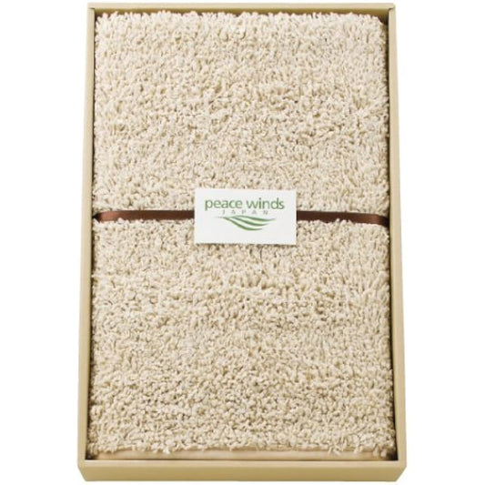 peace winds JAPAN unbleached undyed twisted large bath mat 86399