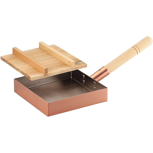 Asahi Shokuraku Kobo Professional Tamagoyaki 18cm (with wooden lid) CNE117