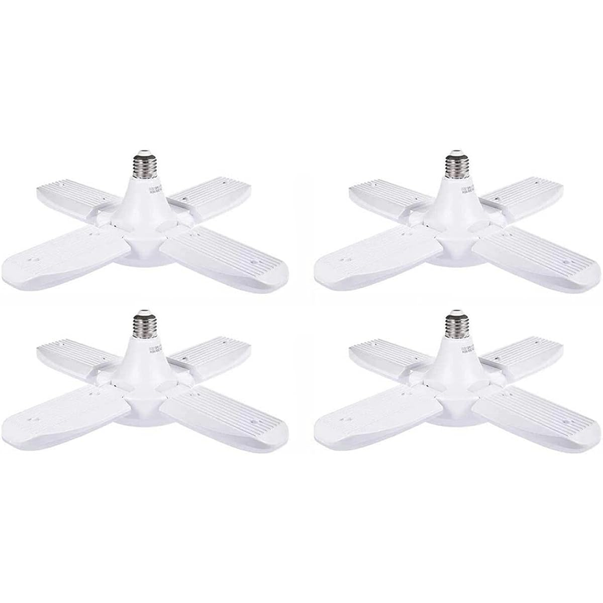 Pendant Light, 5-Light LED Ceiling Light, E26 LED Garage Light, 60W, Daylight Color, 6500K, Ceiling Light, Dining, Foldable, Simple, Stylish, Cute, No Construction Required, Adjustable Angle, Energy Saving, High Brightness, 50-60Hz (4P)