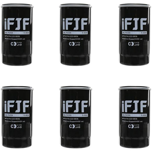 IFJF 122-0836 Oil Filter replacement product HGJAA HGJAB HGJAC Onageene Retor OEM 122-0836 01220836 (6 pieces)