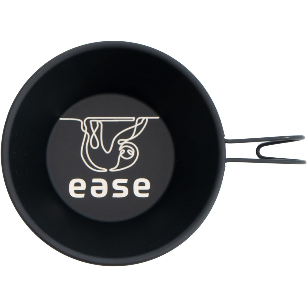 ease Color Sierra Cup Stainless Steel Tsubame Sanjo Sloth 330ml with Scale Made in Japan (Black)