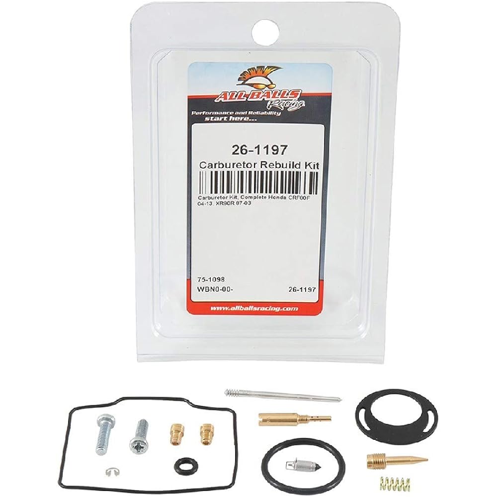 All Balls 26-1197 Carburetor Repair Kit (26-1197 Honda CRF80F XR80R 2000-2013)