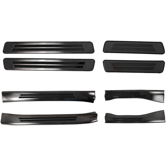 Samurai Produce Toyota RAV4 50 Series Scuff Plate Side Step Outside & Inside Front Rear Set 8P Black Hairline