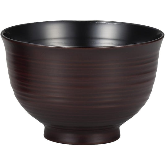 Soup bowl with plenty of cherry blossoms Tameuchi black ISS315