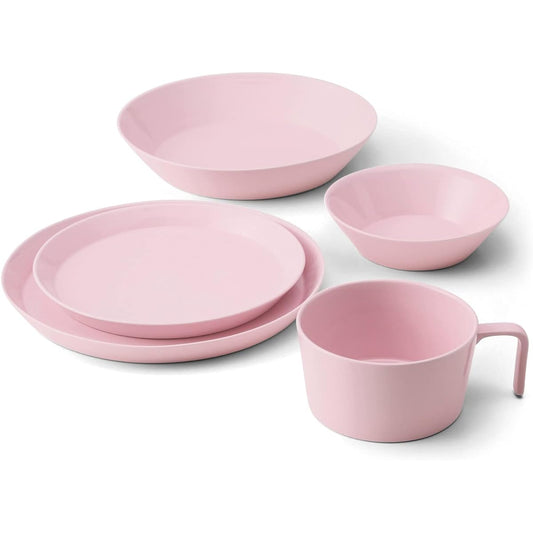 TAMAKI Luonto 5-piece set Iruta pink plate color plate pasta plate bowl soup cup T-947739
