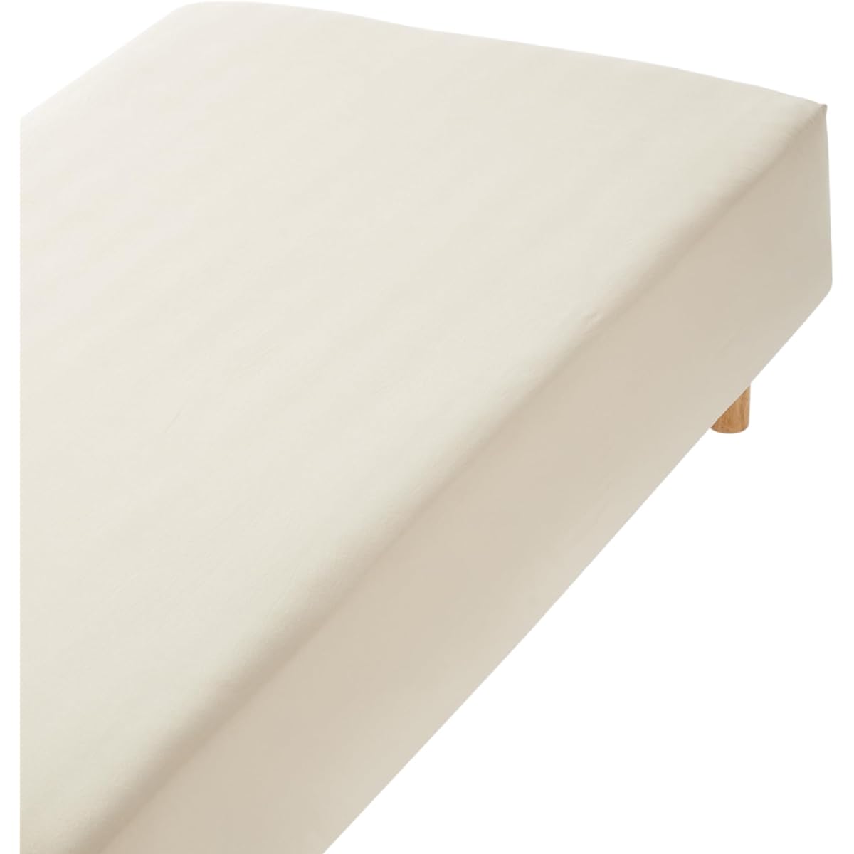 MUJI Warm Cotton Fitted Sheet Light Beige Double Size 140 x 200 x 18-28cm 83413149