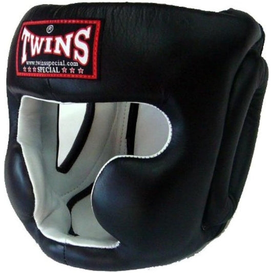 Twins headgear made of genuine leather