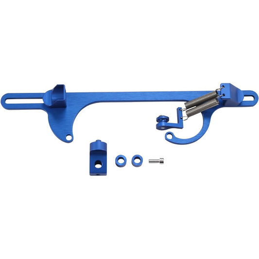 WOWYZL Throttle Cable Bracket 4150 4160 Series Throttle Bracket Billet Adjustable Aluminum Carburetor Bracket (Blue)
