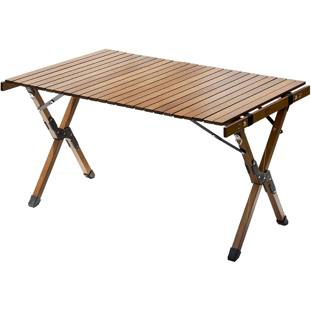 WAQ Folding Wood TAble Folding Wood Table WAQ-FWT1 Height Adjustable Roll Table Folding Table Wood Table Outdoor Table Camping Table