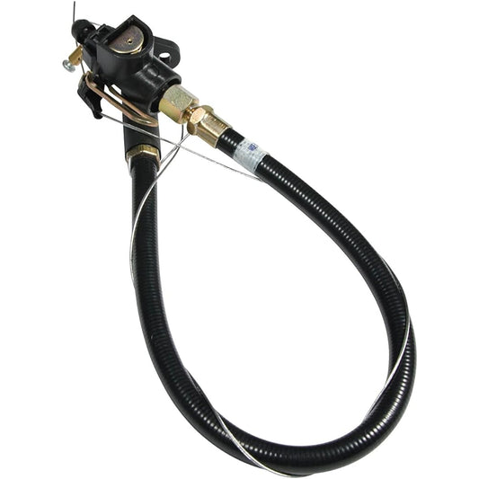 B & M throttle valve/kickdown cable silver/black 30287