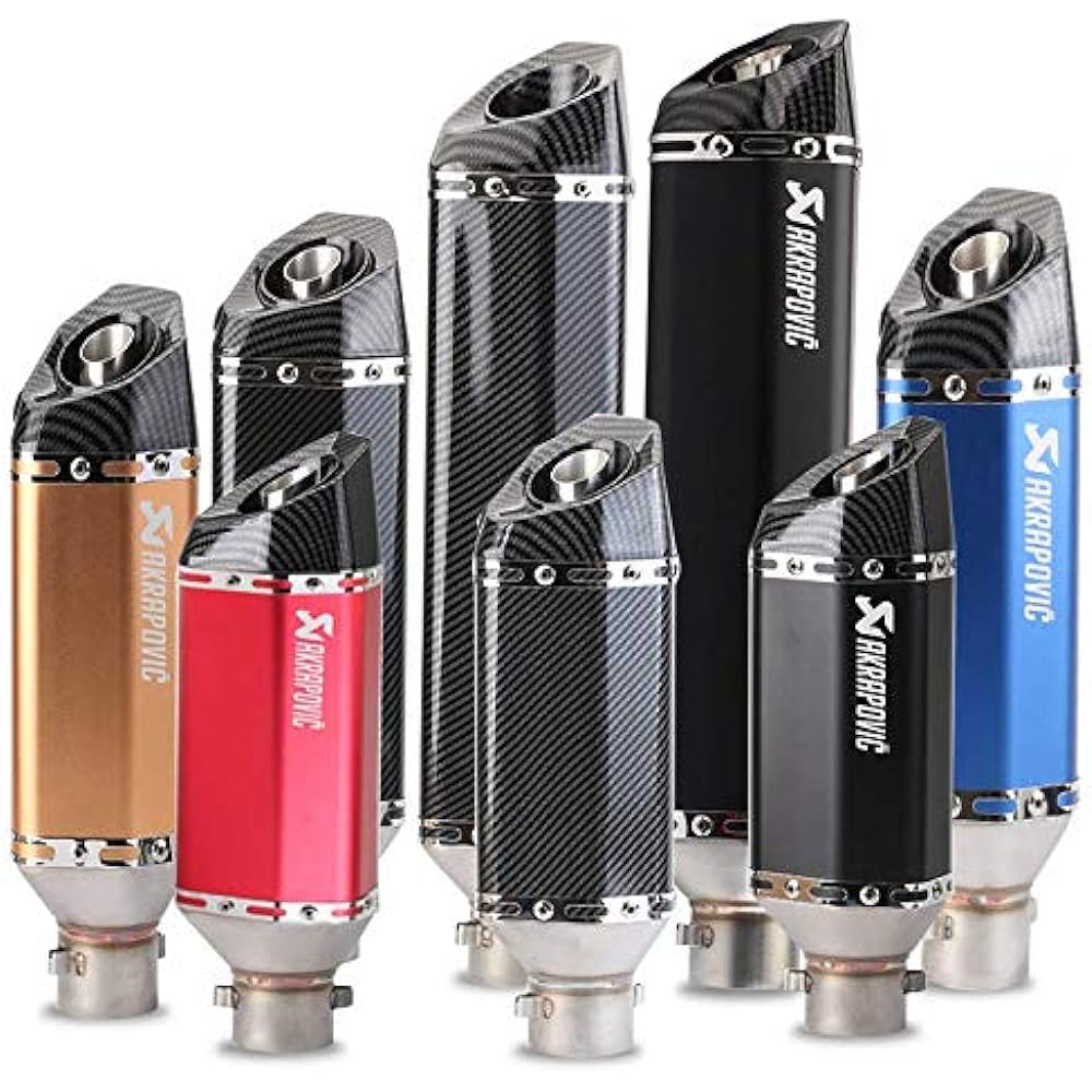 Bike Silencer Slip-on Muffler 2 in (50.8 mm) Universal Motorcycle Length 47CM