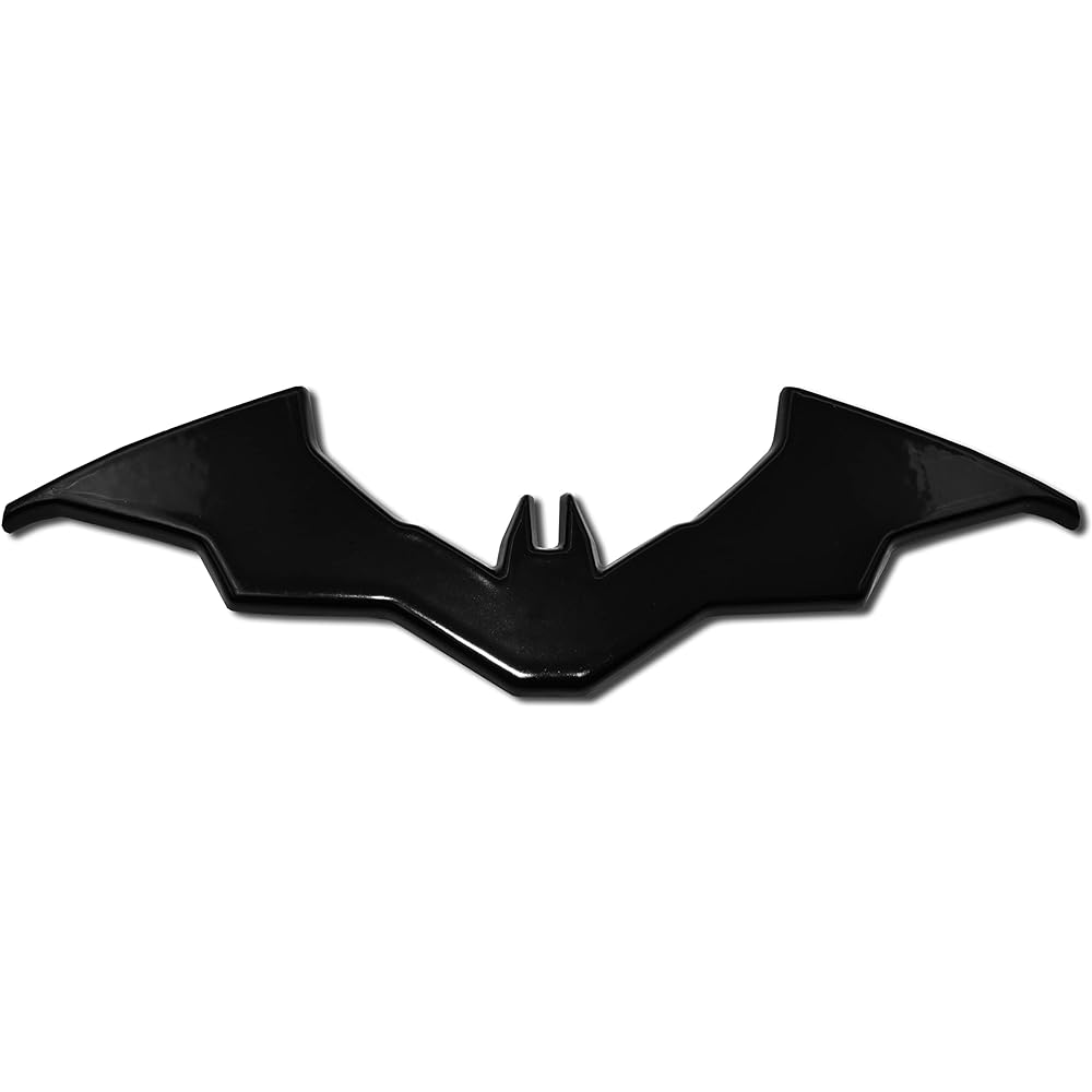 Batman yellow oval chrome emblem