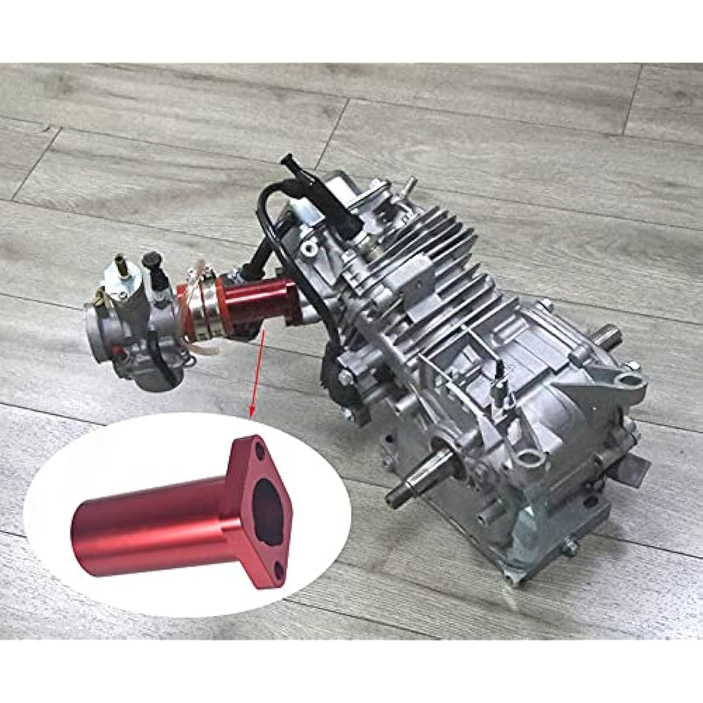 Red intake pipe 212CC GX200 VM24 PWK24 Mini -bike go -kart