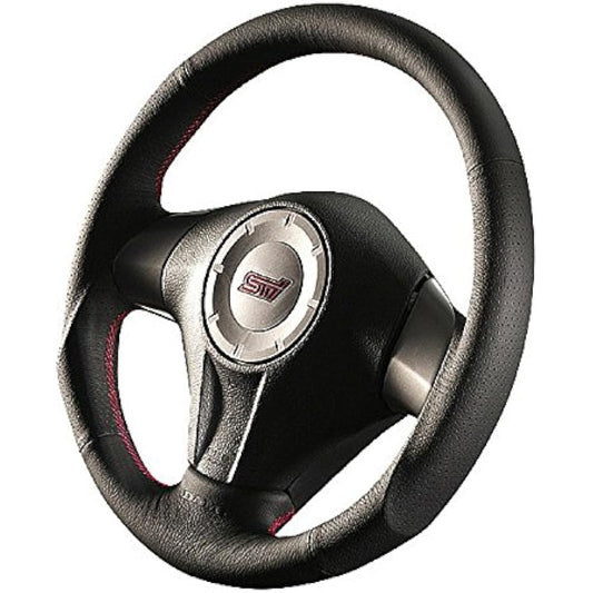 DAMD Subaru Steering SS358-S(L) Black Leather x Red Stitch [SS358SL1]