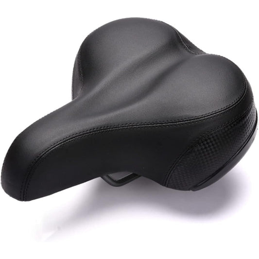 Hoshiumi Bicycle Saddle, Large Soft Saddle, Prevents Butt Pain, Electric Assist Bicycle, Compatible with City Cars, Easy Replacement, Prevents Water from Seeping