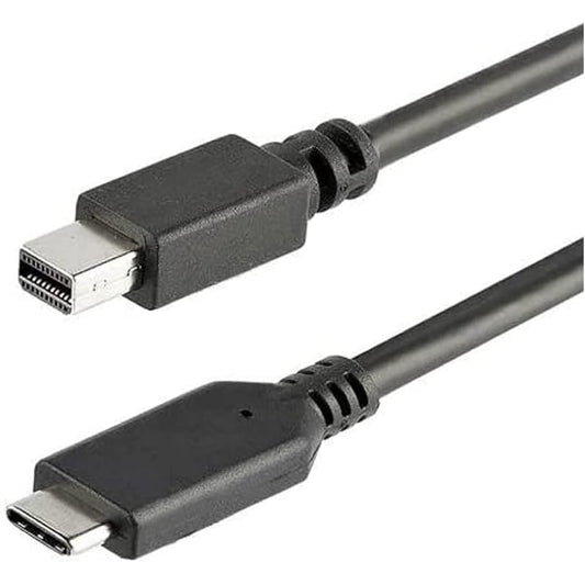 StarTech.com USB-C to Mini DisplayPort Cable 1m 4K/60Hz Black CDP2MDPMM1MB